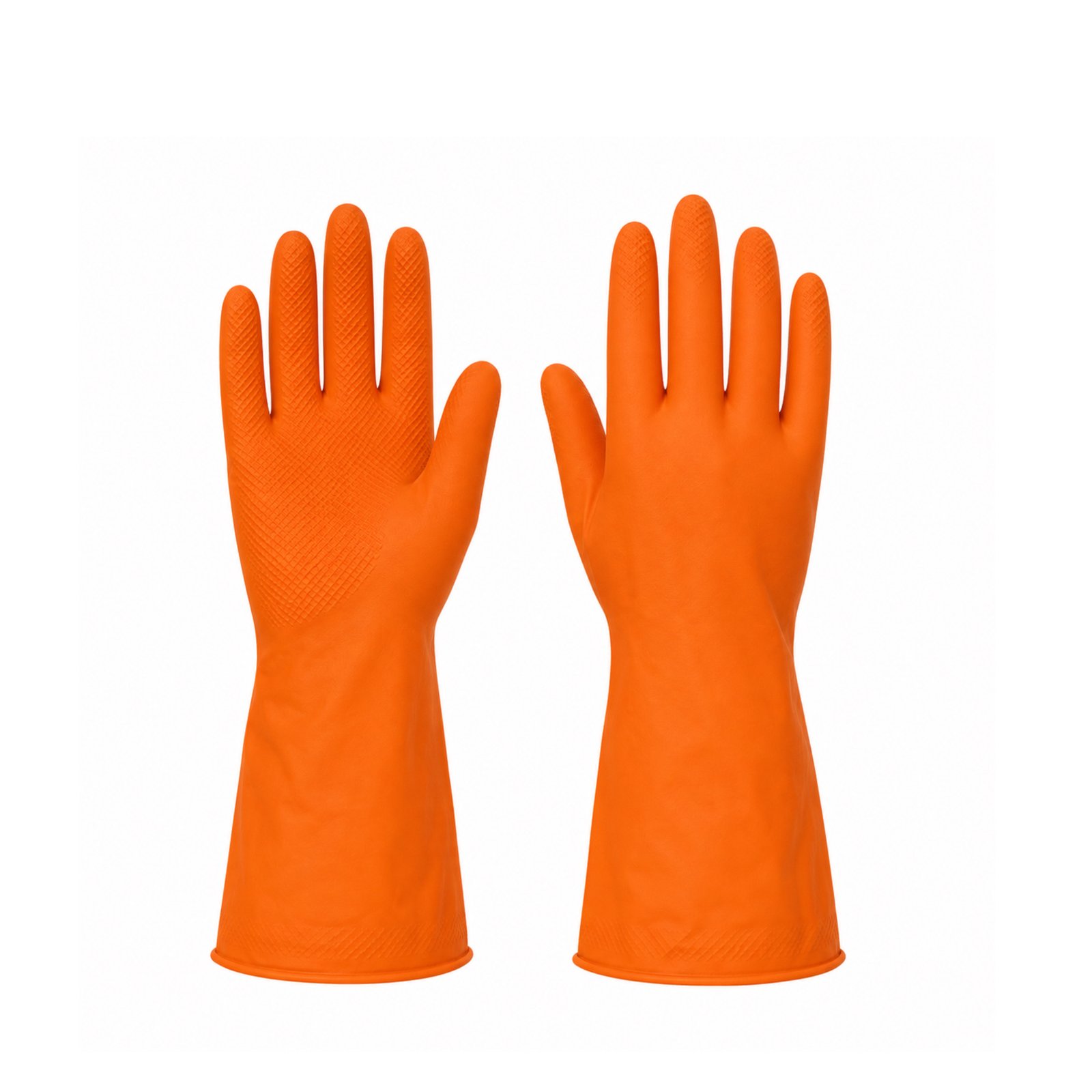 Orange Coated Industrial Gloves – High Grip & Durable