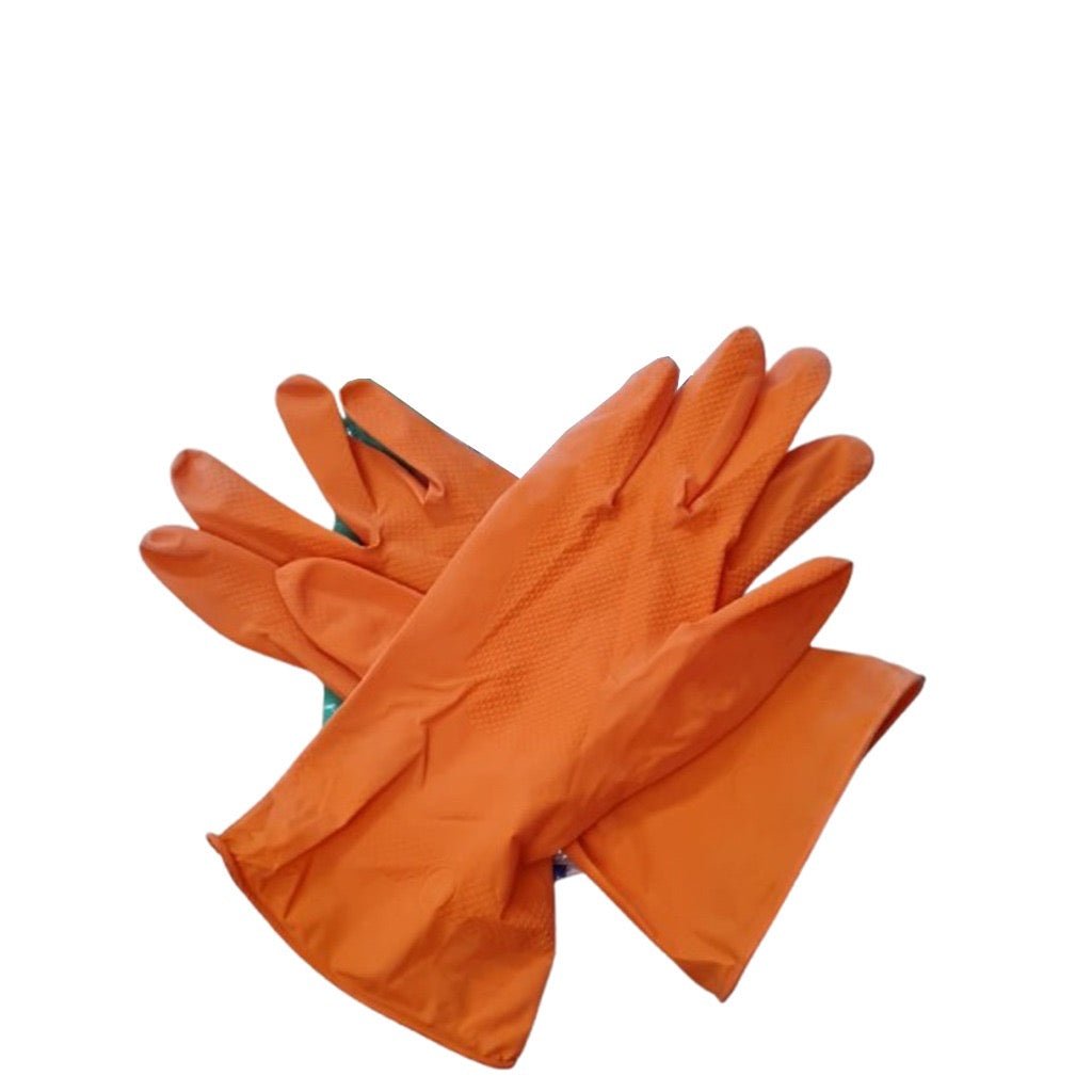 Orange Coated Industrial Gloves – High Grip & Durable
